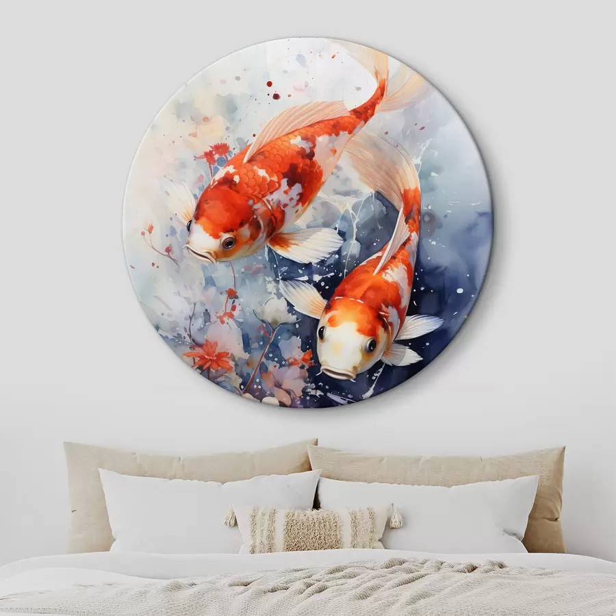  Schilderijen Water, vloeistof en koi r34245