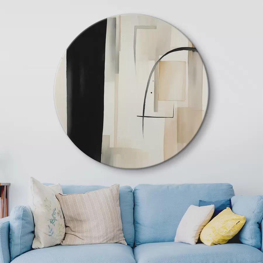  Schilderijen Aquarel abstractie met rechthoekige figuren r37170