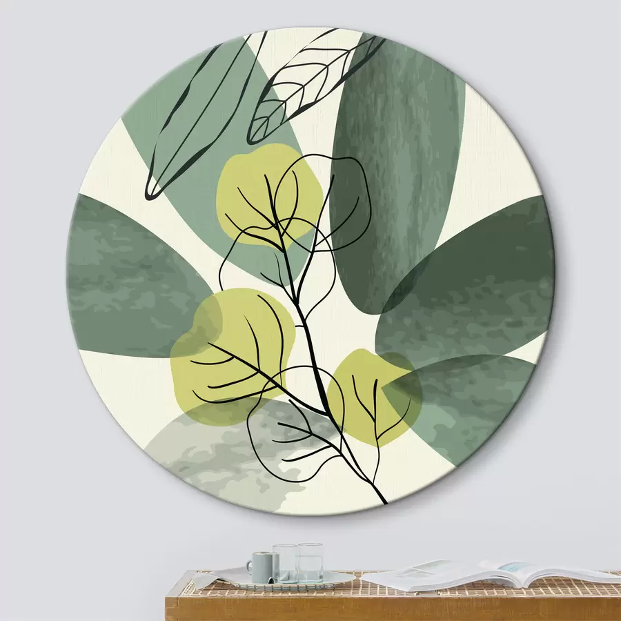  Peintures Dessin à l'aquarelle d'un feuillage boho r36106