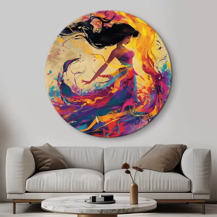  Peintures Peinture à l'aquarelle d'une jeune fille r38528