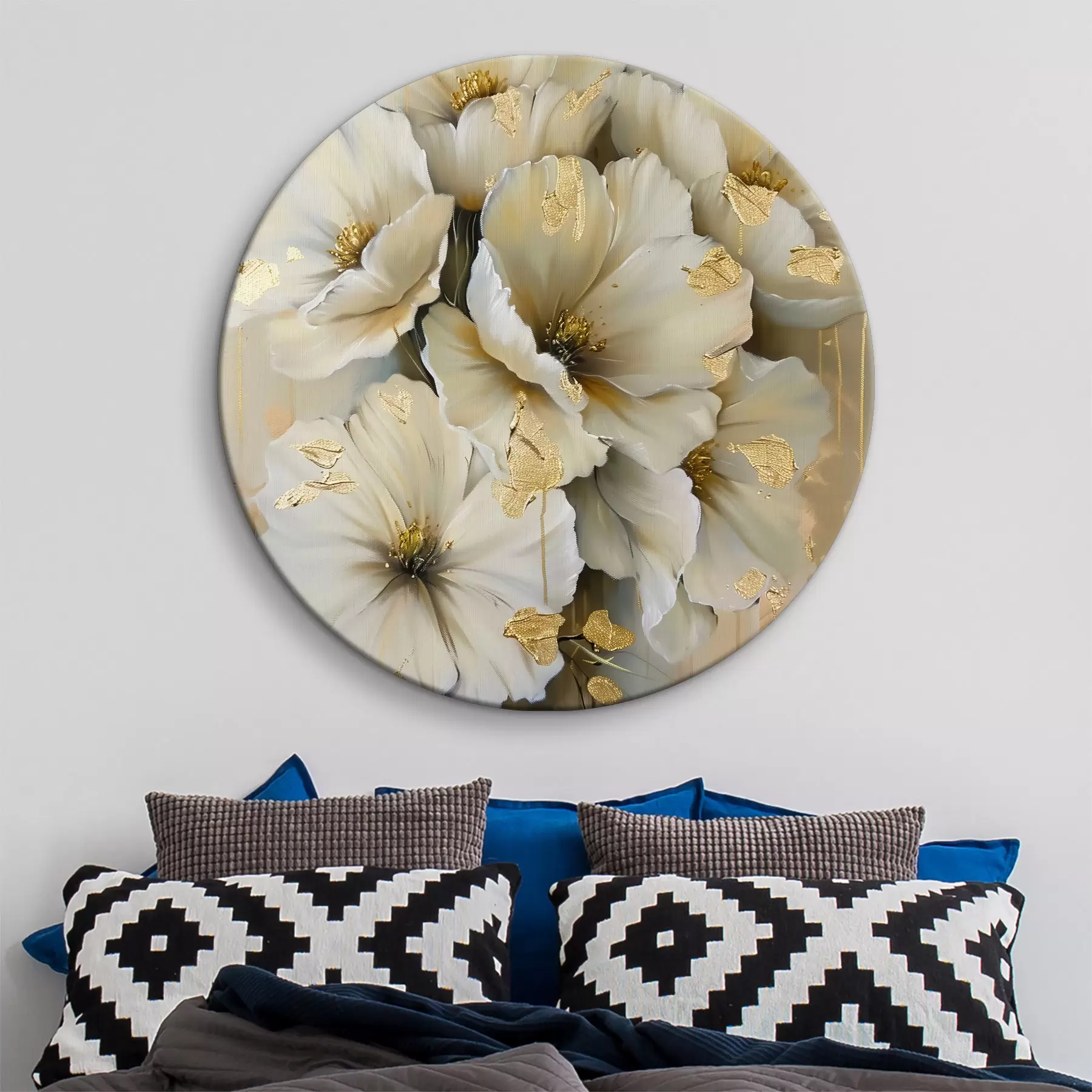  Peintures fleurs blanches r39555