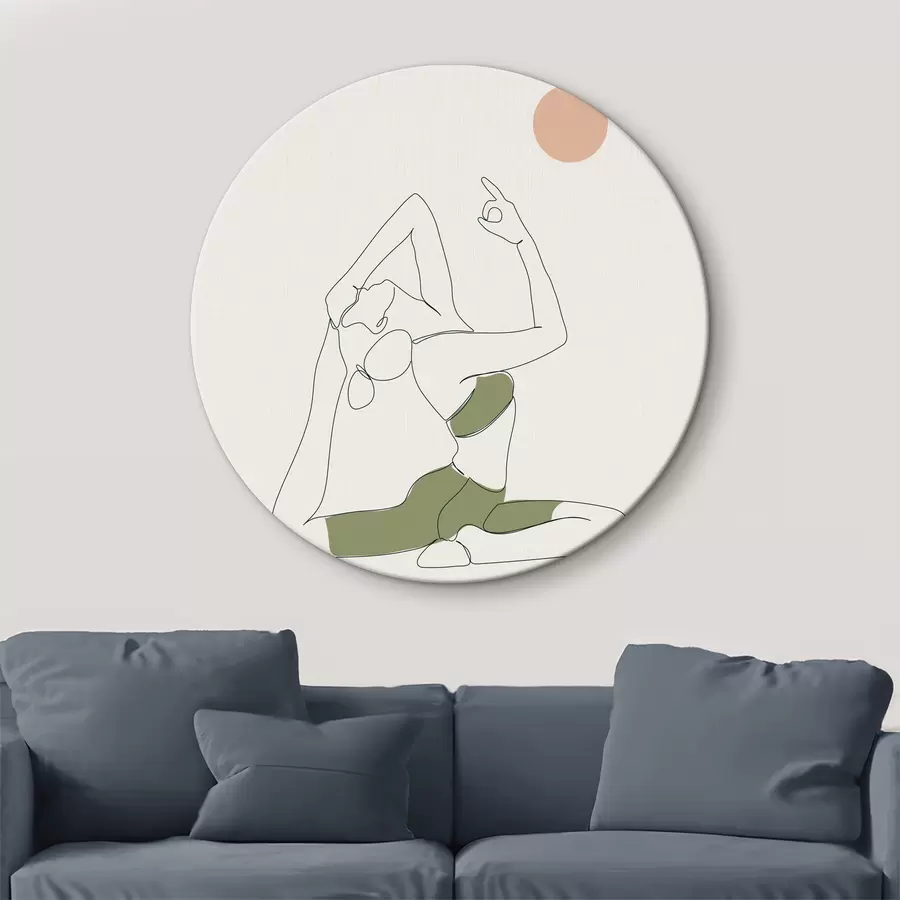  Schilderijen Yoga Houding voor Meisjes Asana van de Duif r37986