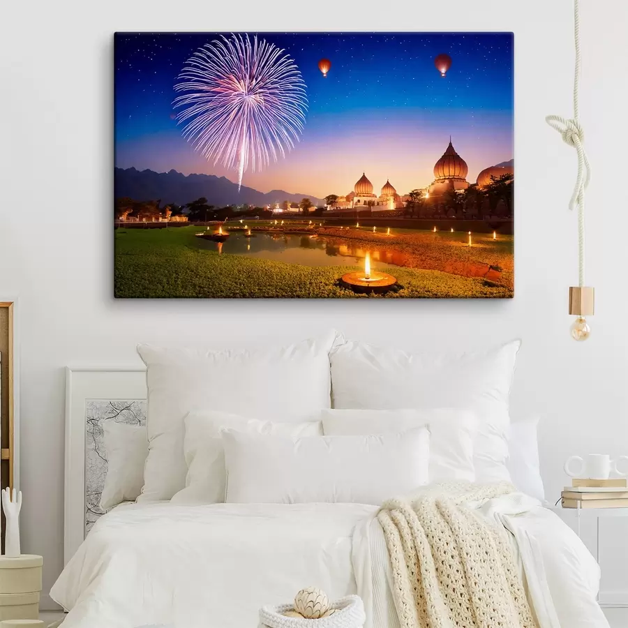  Peintures vue de la célébration du Diwali s41993