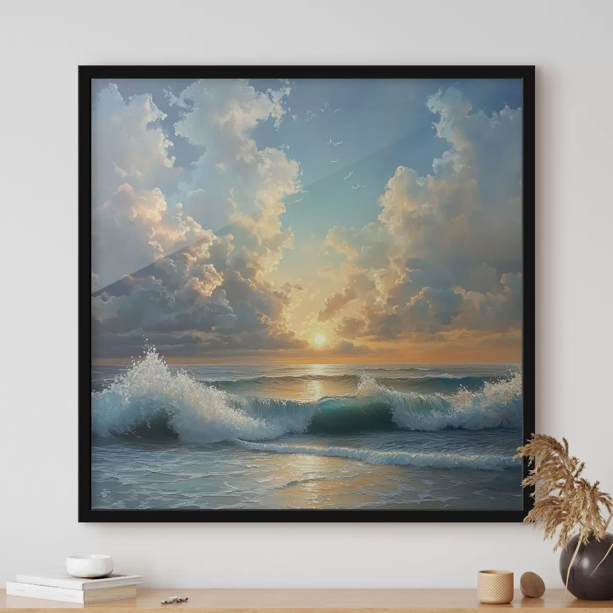 Affiche mer à l'aube f42025