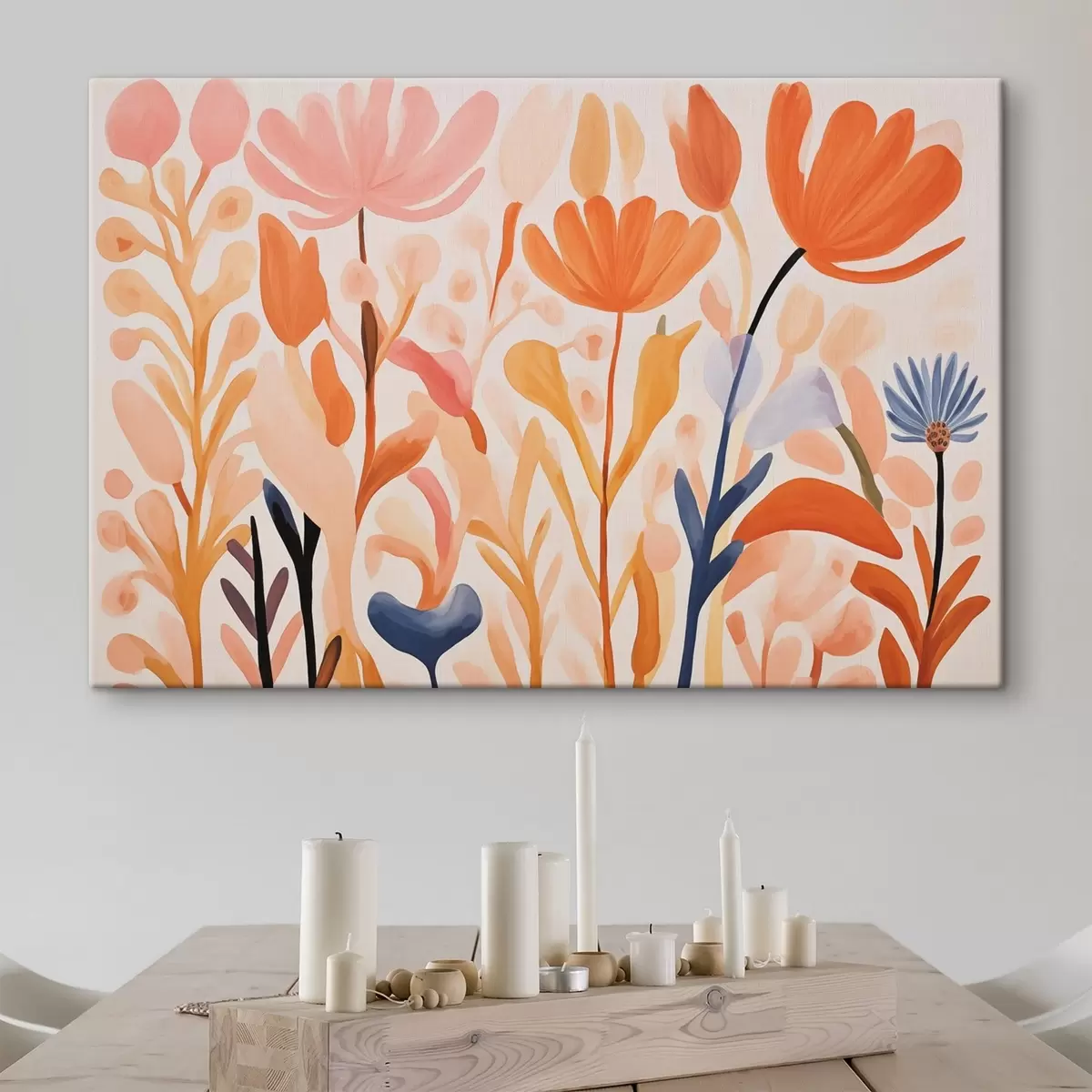  Schilderijen Abstracte planten en bloemen s42034