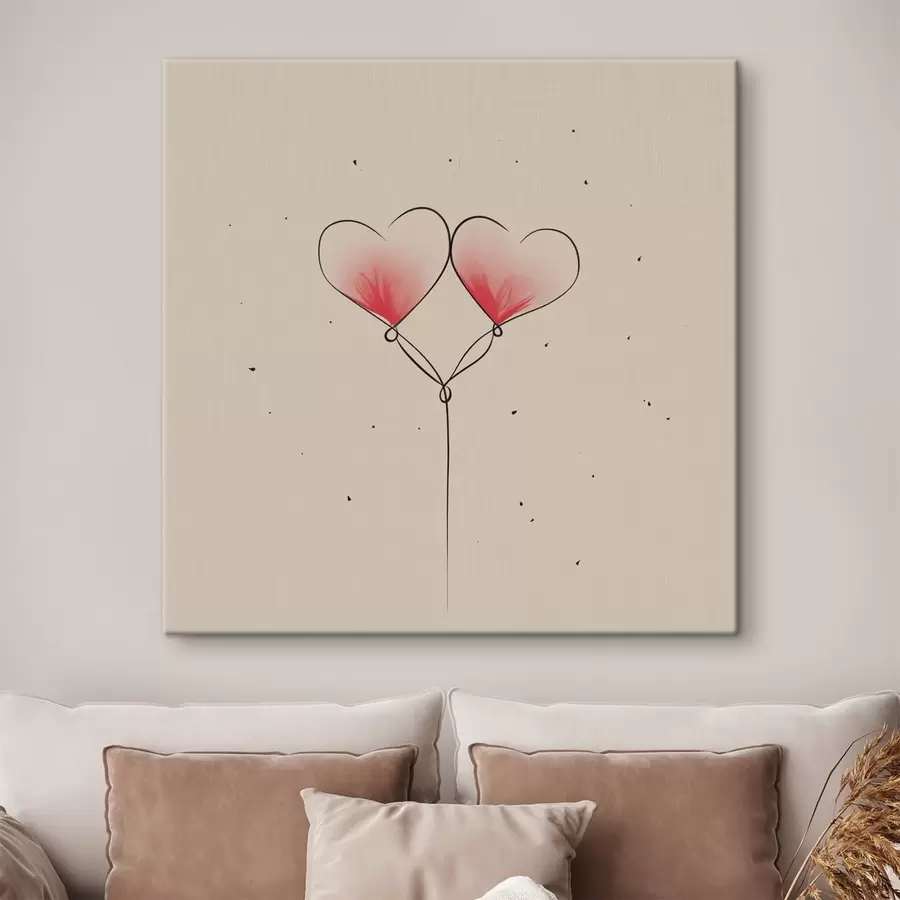  Peintures Coeurs minimalisme s42036