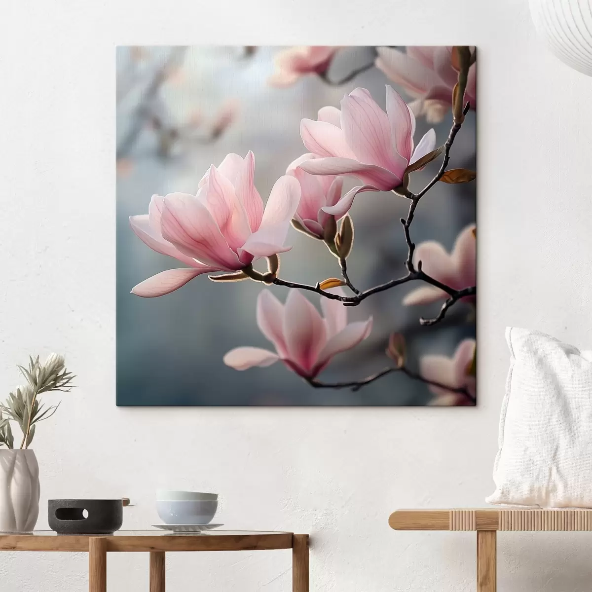  Peintures Fleurs de magnolia sur une branche s42042