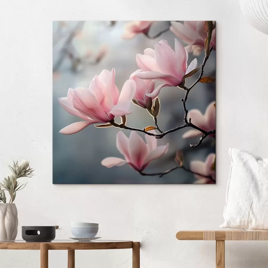  Peintures Fleurs de magnolia sur une branche s42042