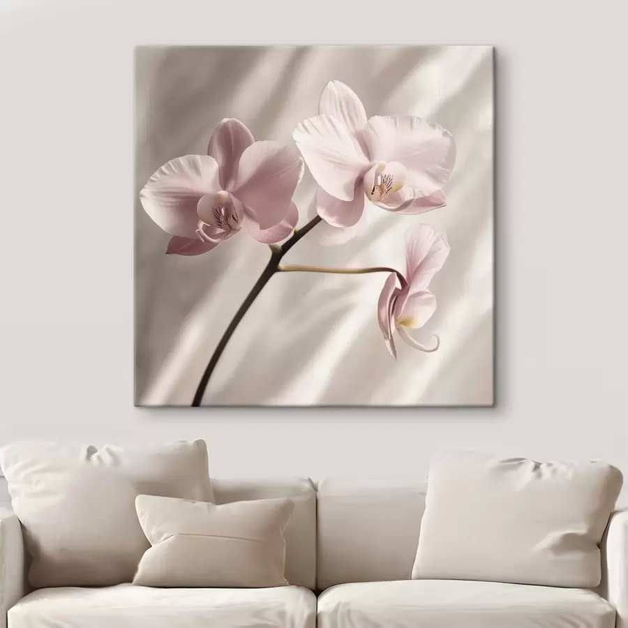  Peintures Une branche d'orchidée rose délicate s42045
