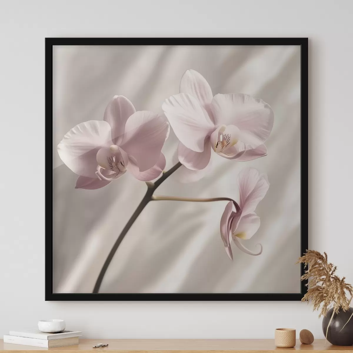 Poster Een delicate roze orchideeëntak f42045