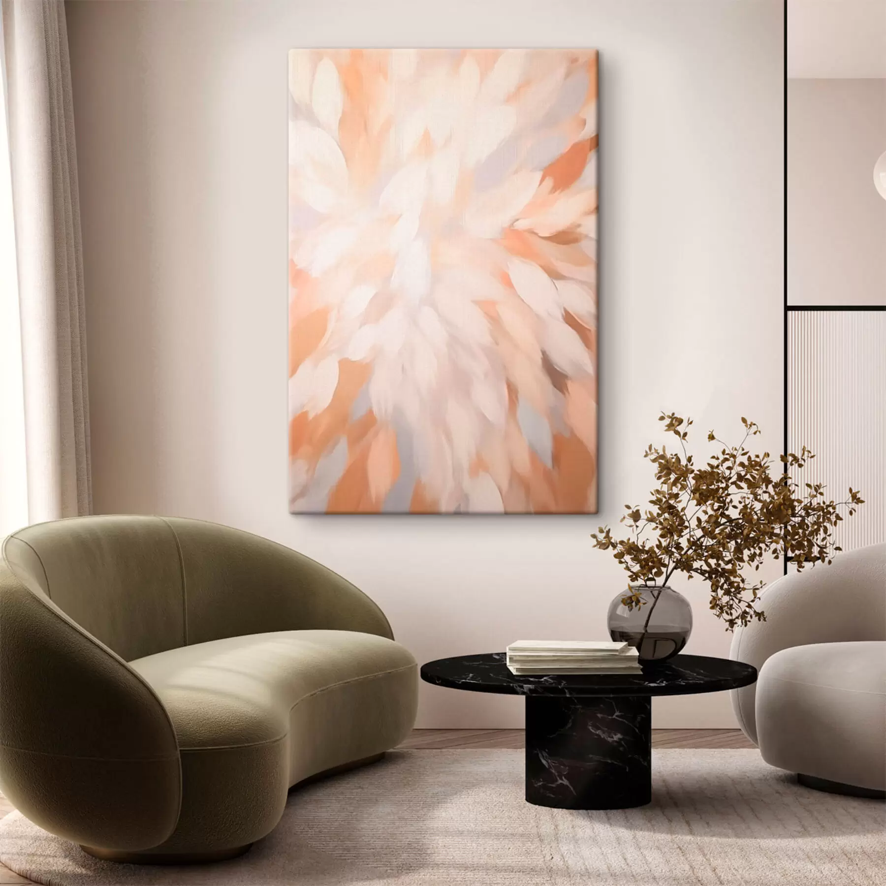  Schilderijen Abstracte bladeren s41794