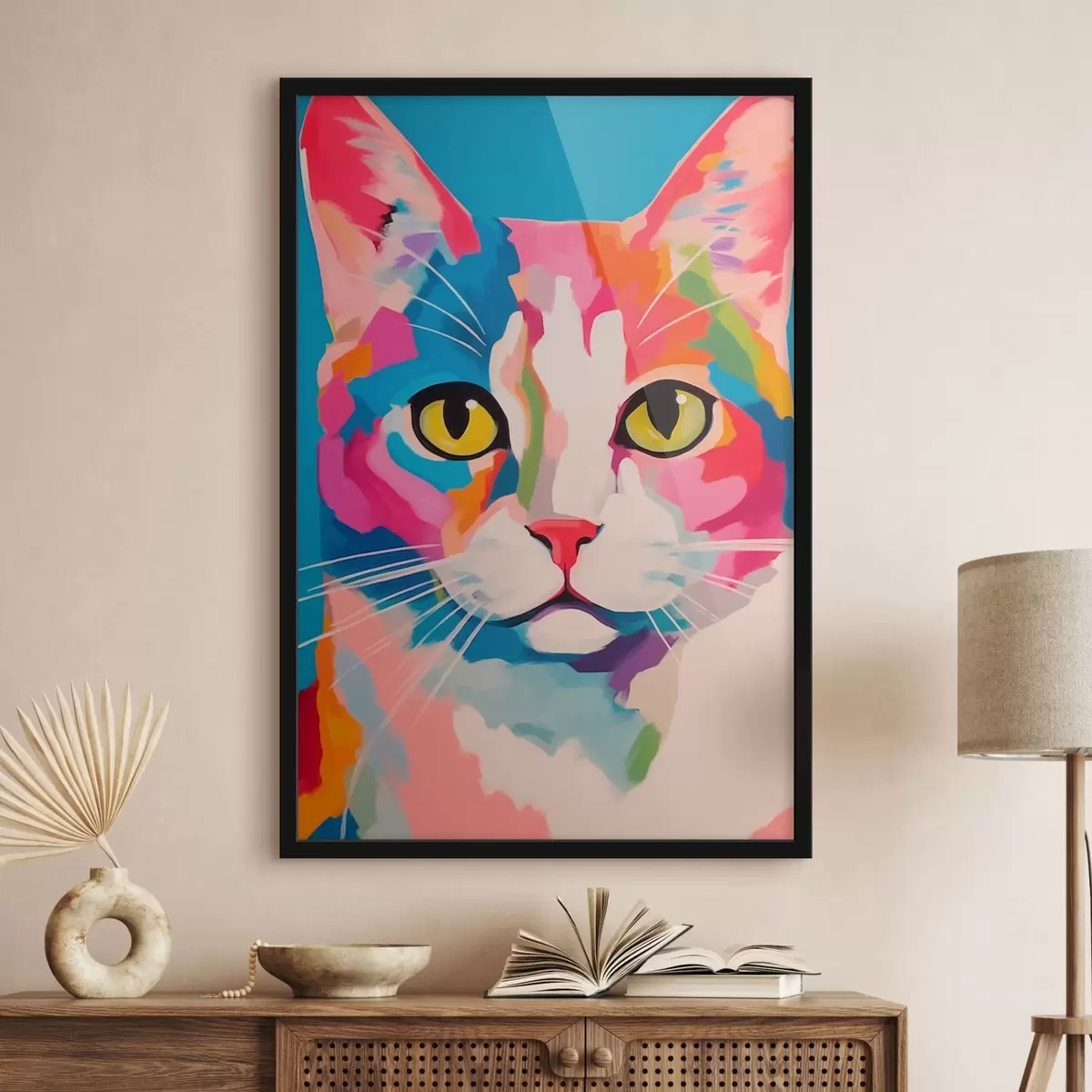 Affiche Chat coloré f41793