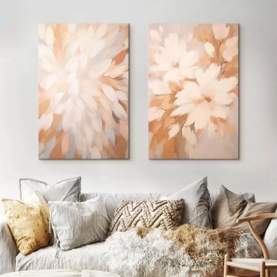  Schilderijen Bloemen en bladeren m00391