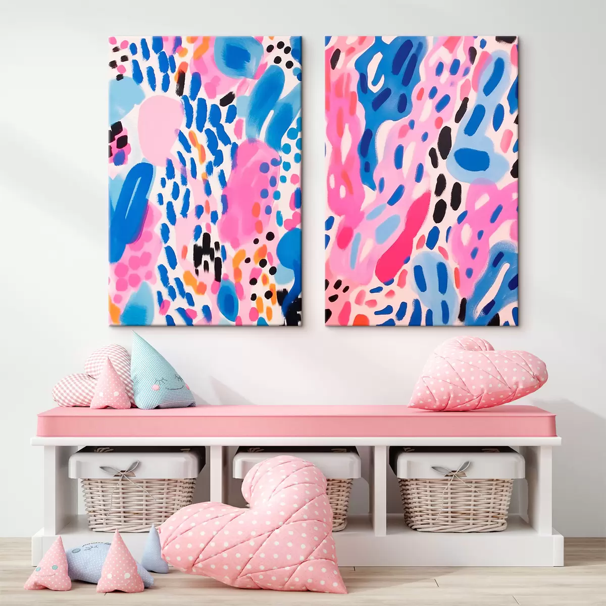  Peintures Abstraction colorée m00393