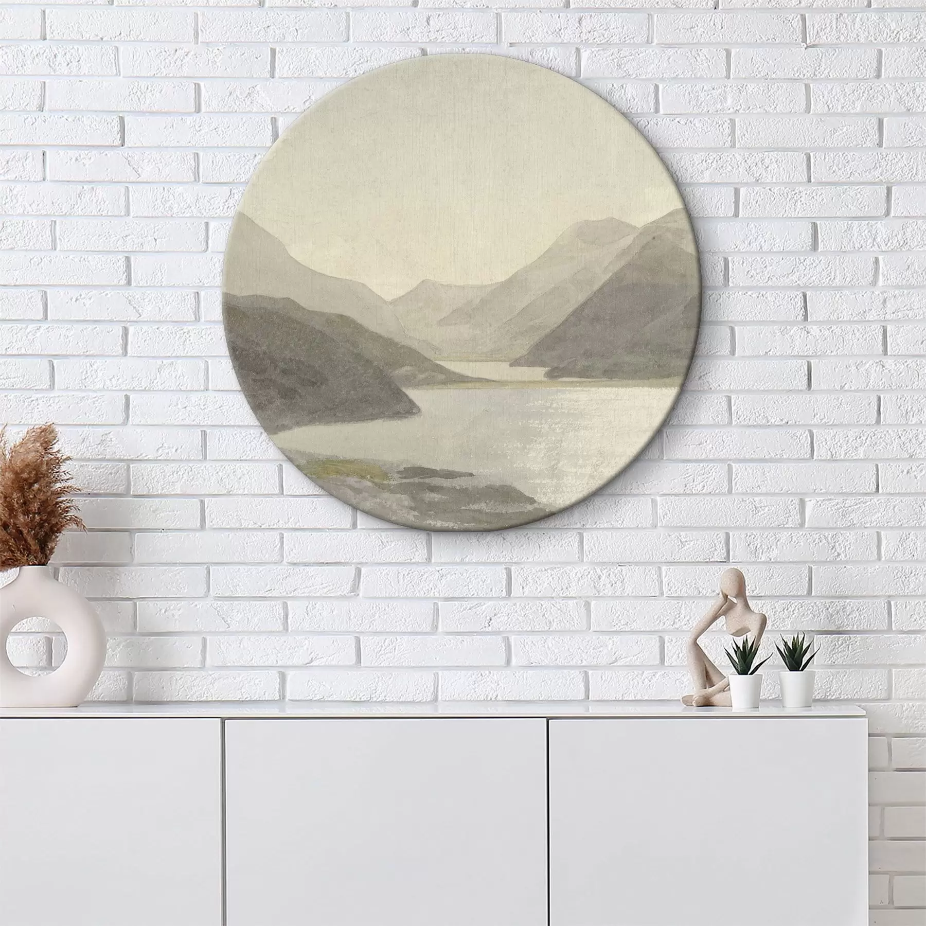 Papier peint photo Eau, ciel et montagne r32629