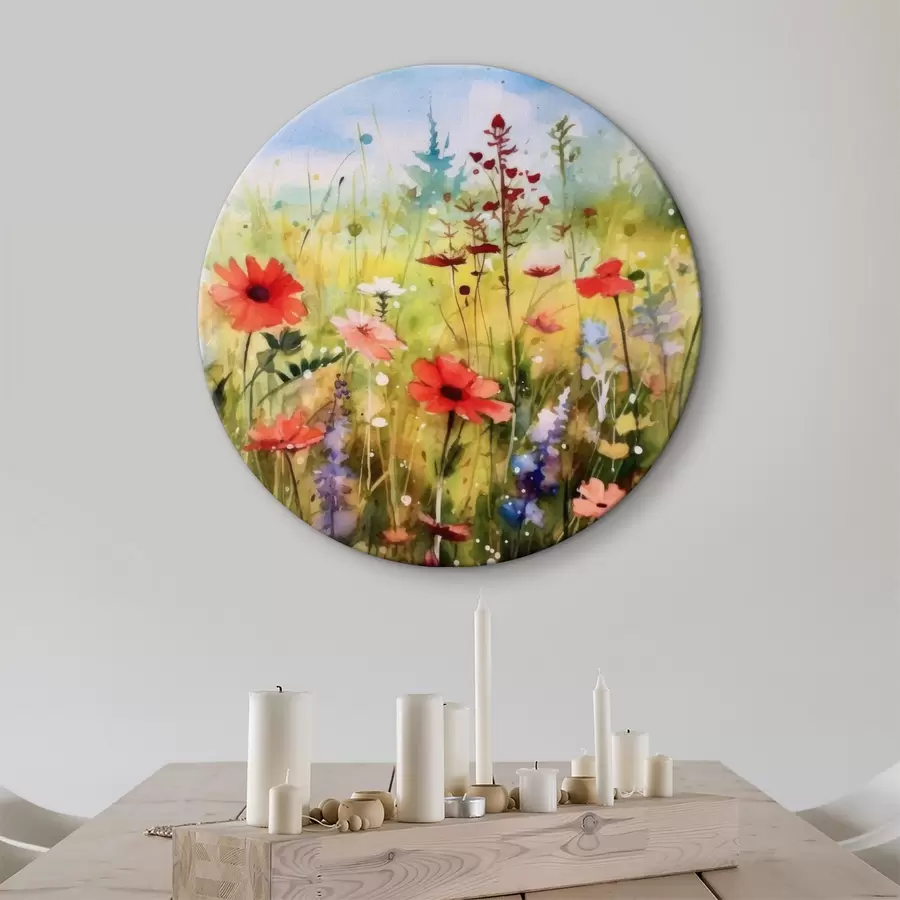  Schilderijen Bloem, plant en wolk r33680