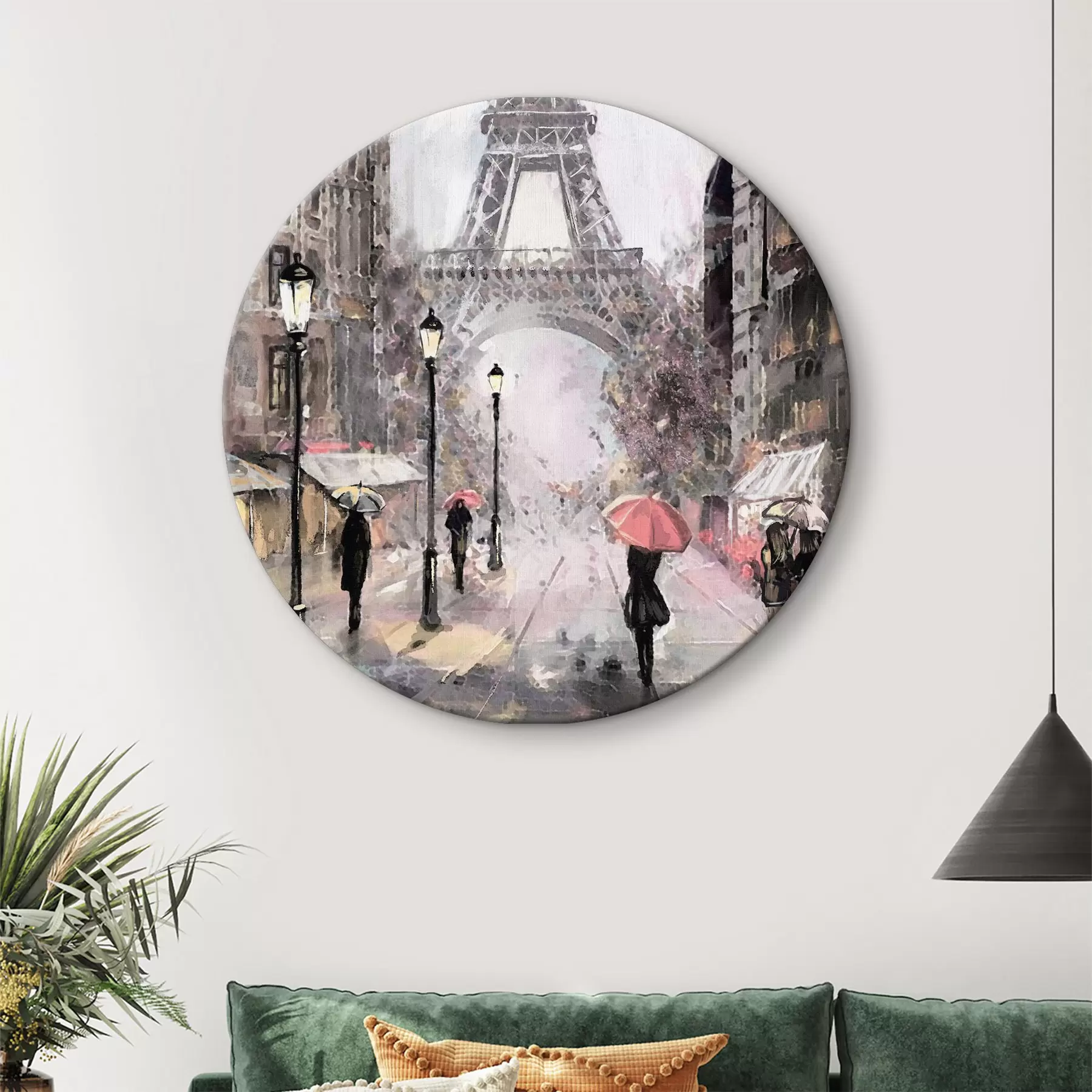  Schilderijen Gebouw, planten en verf r33719