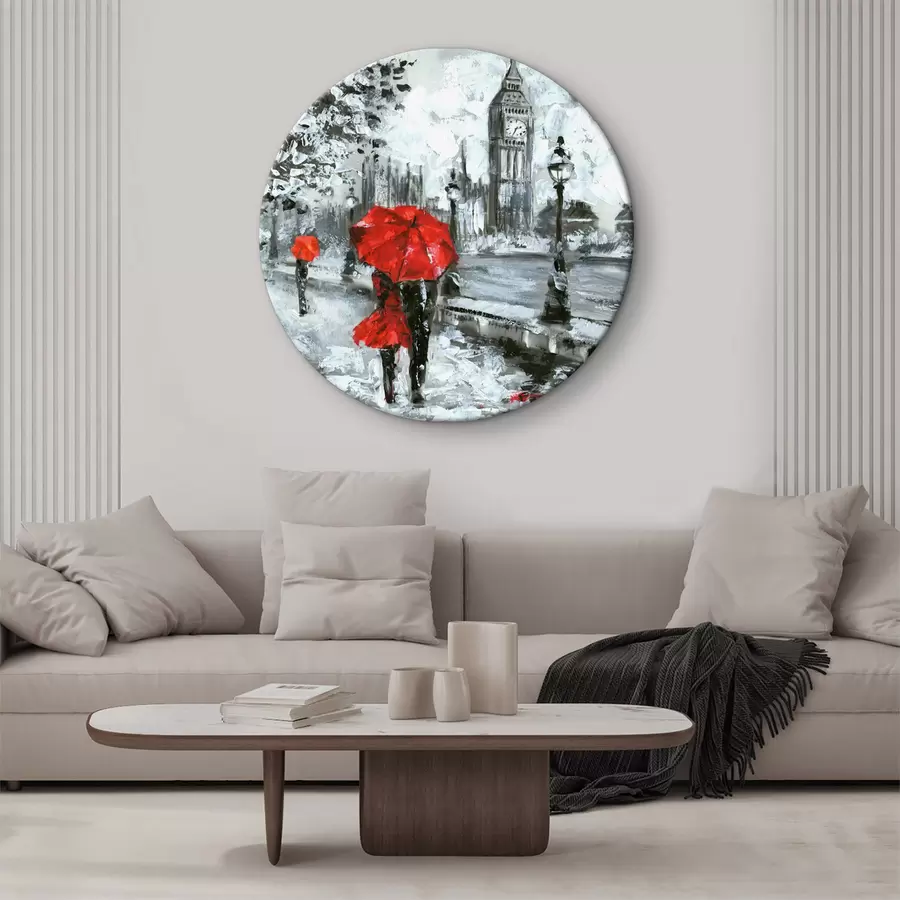  Schilderijen Raam, plant en paraplu r34614