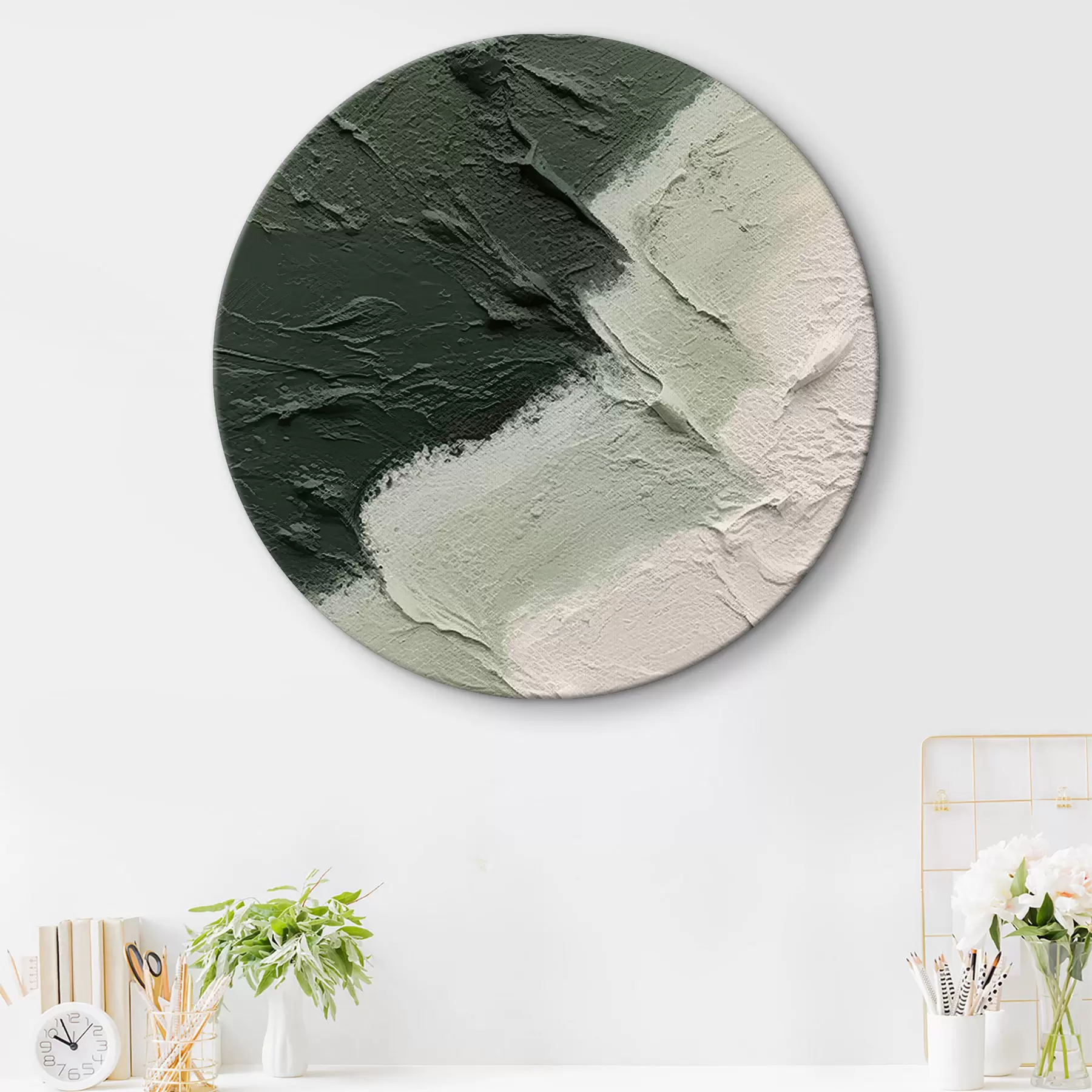  Peintures Illusion géométrique vintage dans un style minimaliste r35578