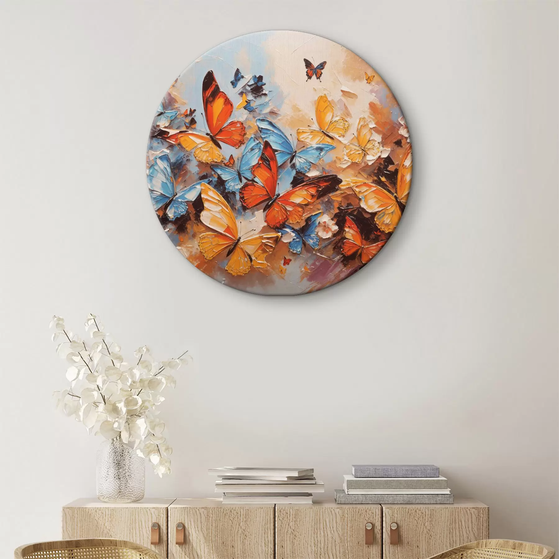  Schilderijen Abstract van vlinders r35824