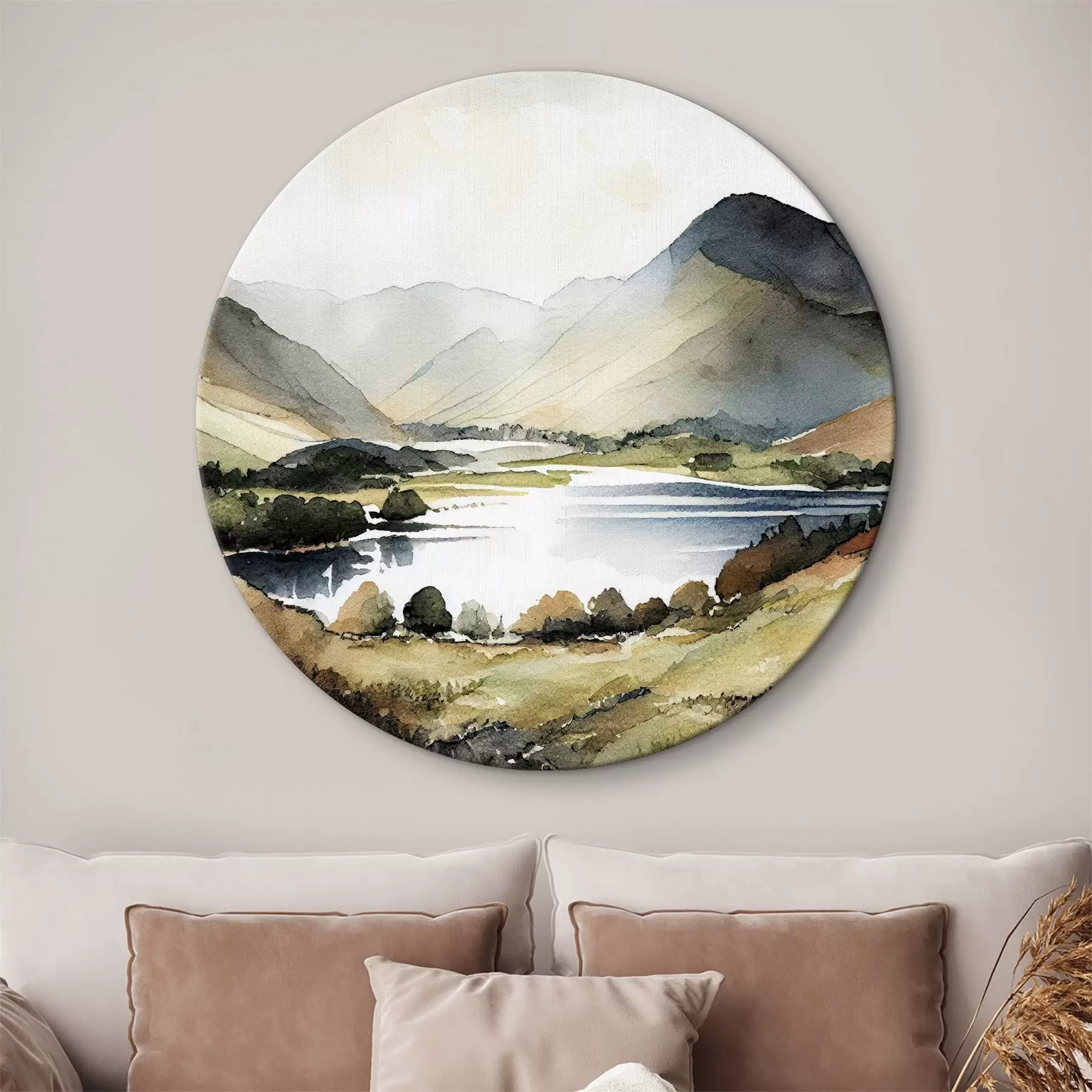  Peintures Lac dans les montagnes r36018