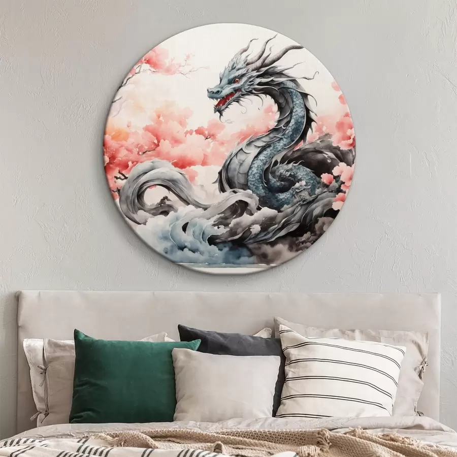  Peintures Dragon de la mythologie chinoise aquarelle r36239