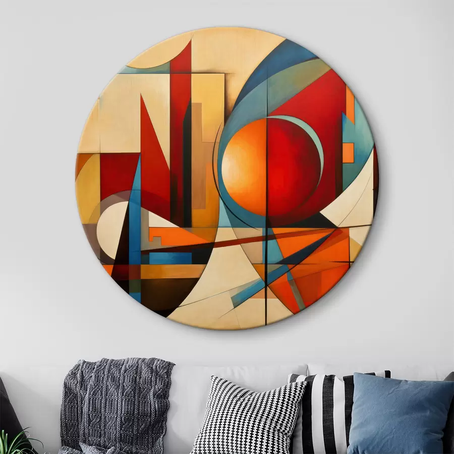  Schilderijen Abstract van geometrische vormen r36302