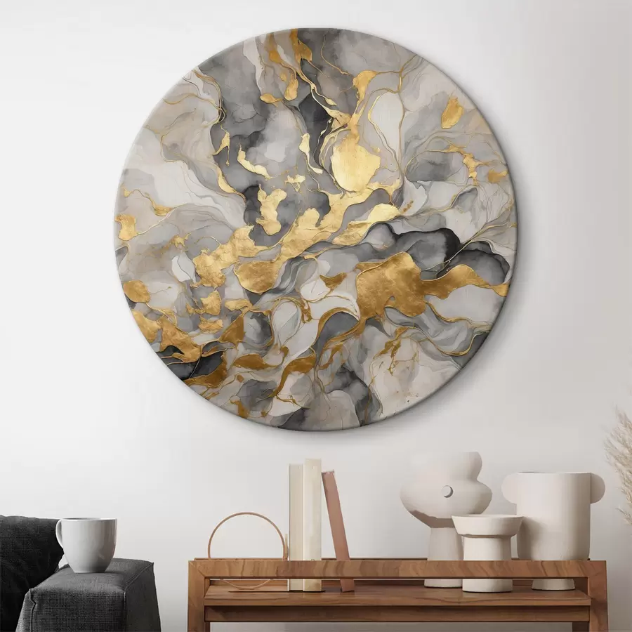  Schilderijen Abstractie met blauwe aquarellen r37331