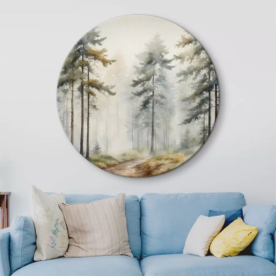  Peintures Aquarelle d'un sentier forestier r37338