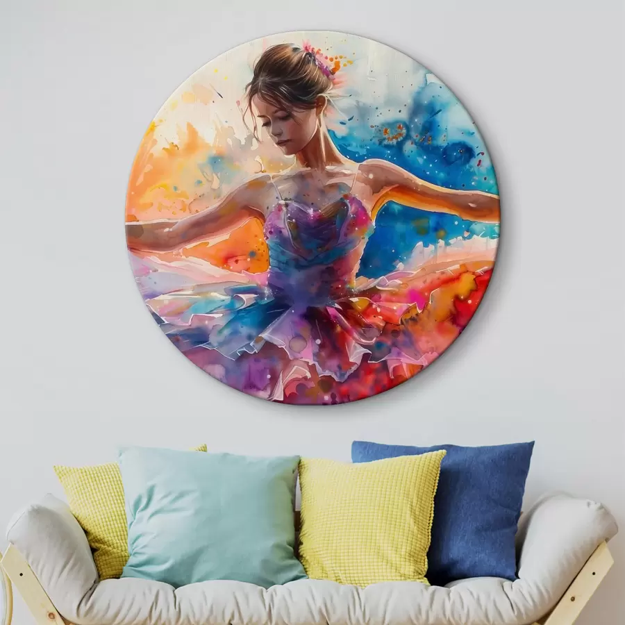  Schilderijen Meisje ballerina aquarel foto r38466