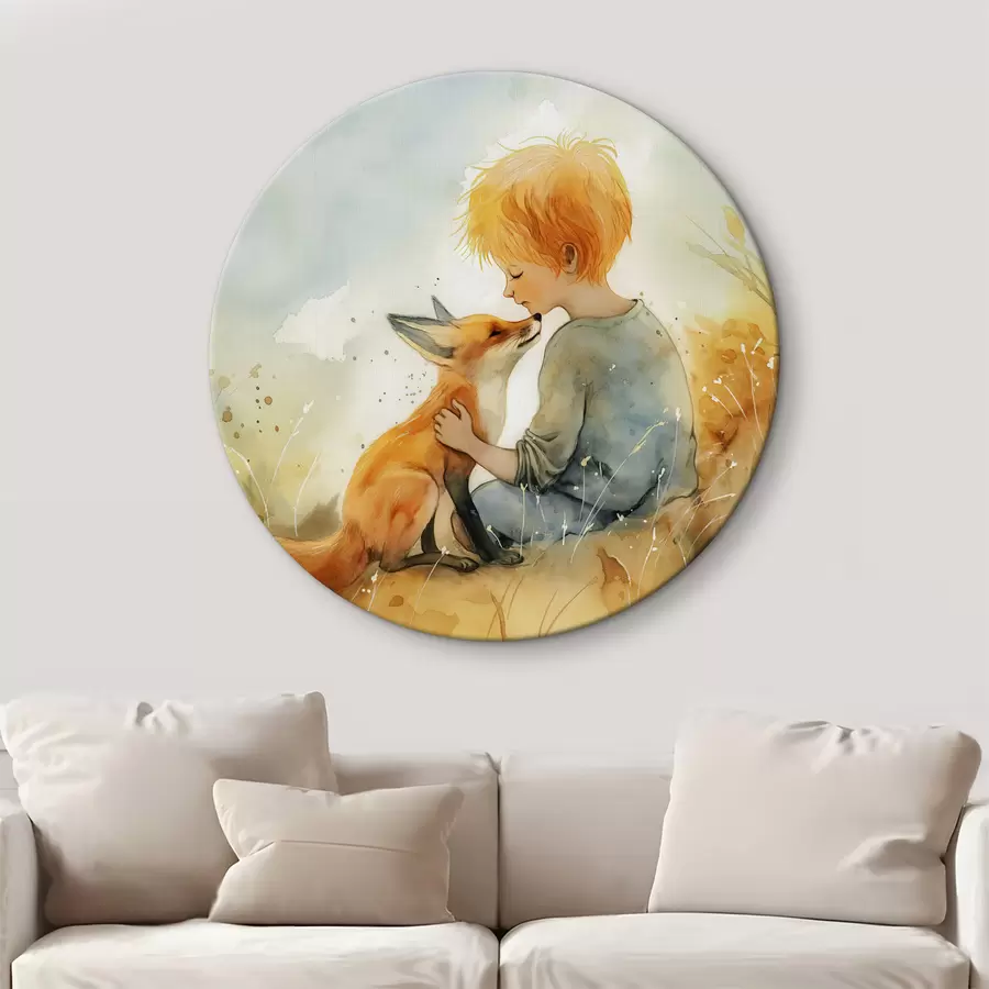  Schilderijen De kleine prins met de vos r38790