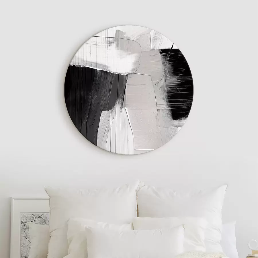  Schilderijen Grijze en beige abstractie r39015