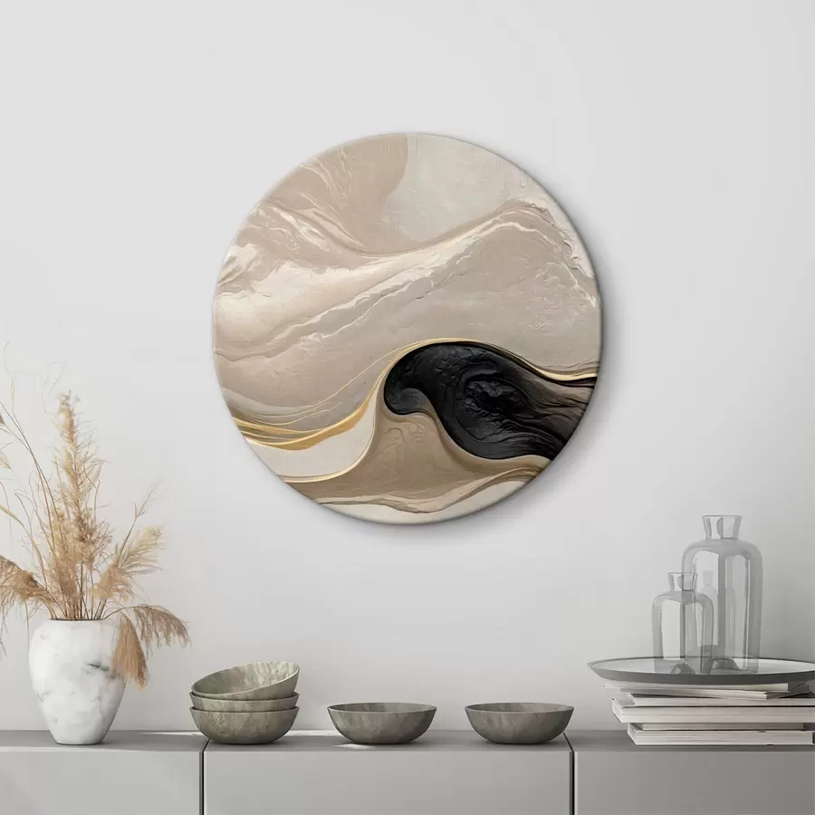  Schilderijen Abstractie met imitatie van textuur r39088