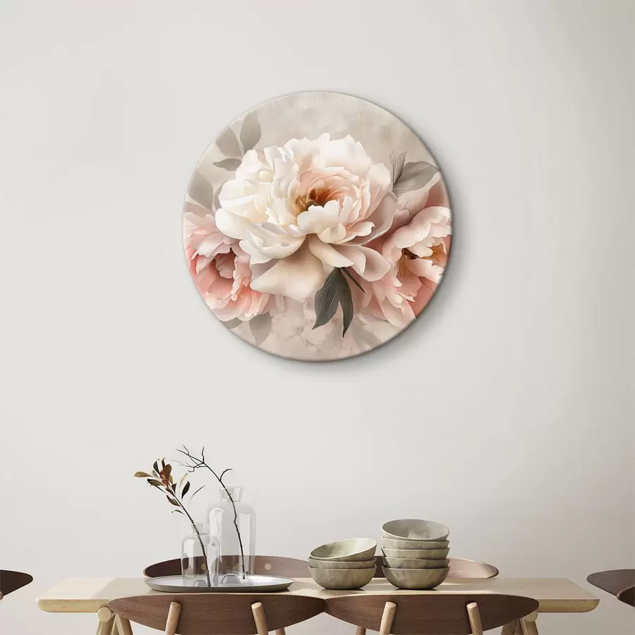 Fotobehang abstract boeket pioenrozen in roze tinten r39324