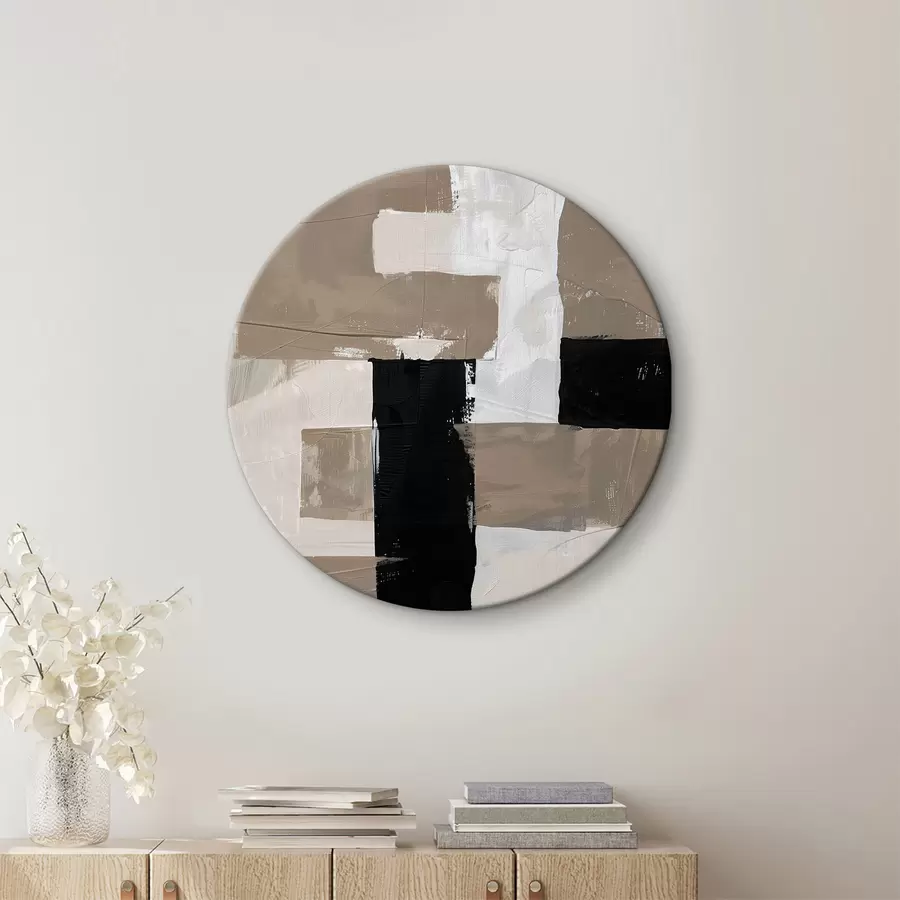  Schilderijen Abstractie met imitatie van textuur r39560