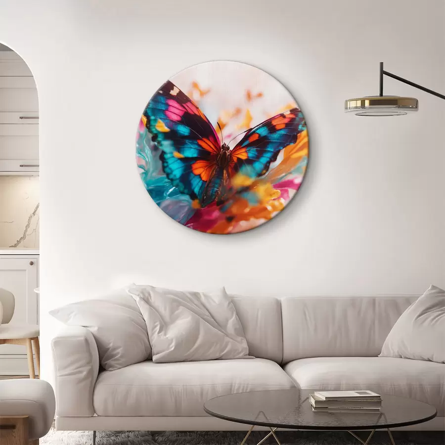  Peintures Papillon sur fond flou r39586
