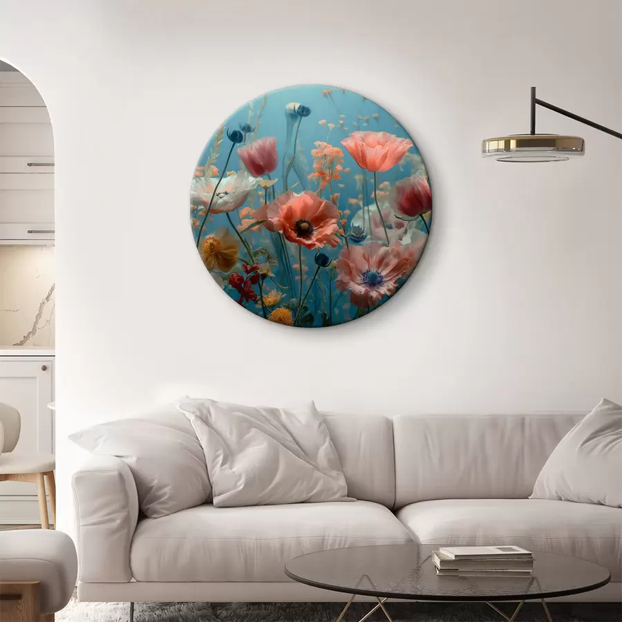  Schilderijen Wilde bloemen, waaronder klaprozen, tulpen en meer r39752