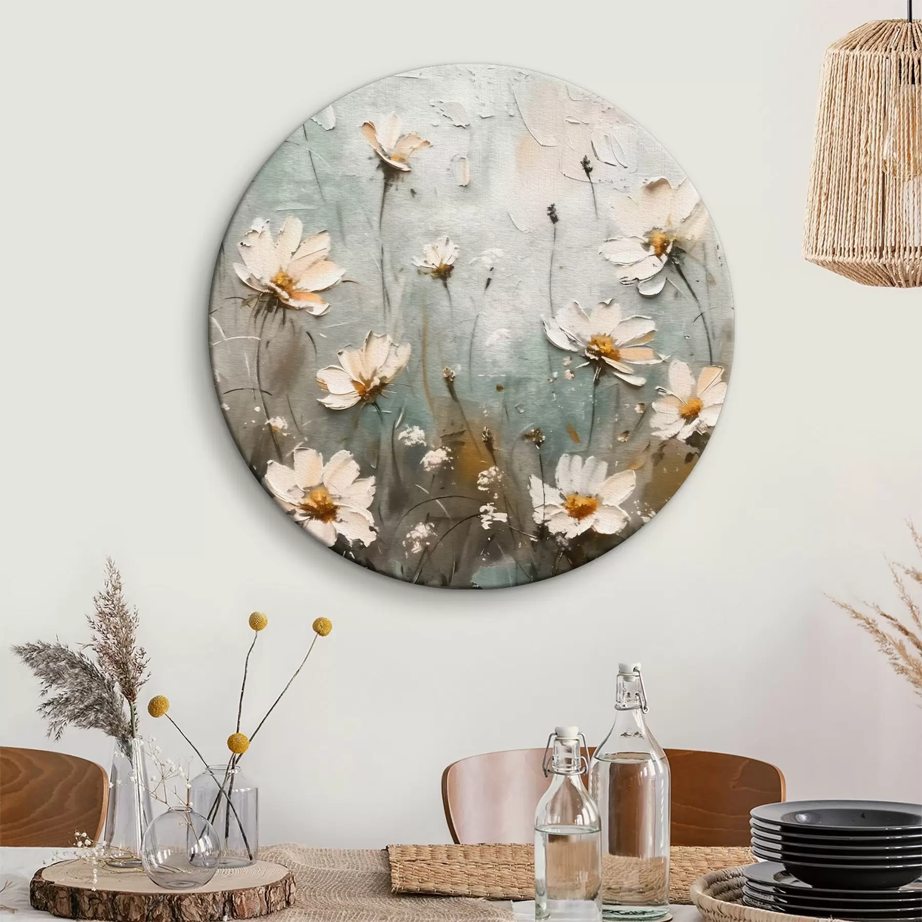  Schilderijen Een veld met wilde bloemen r39834