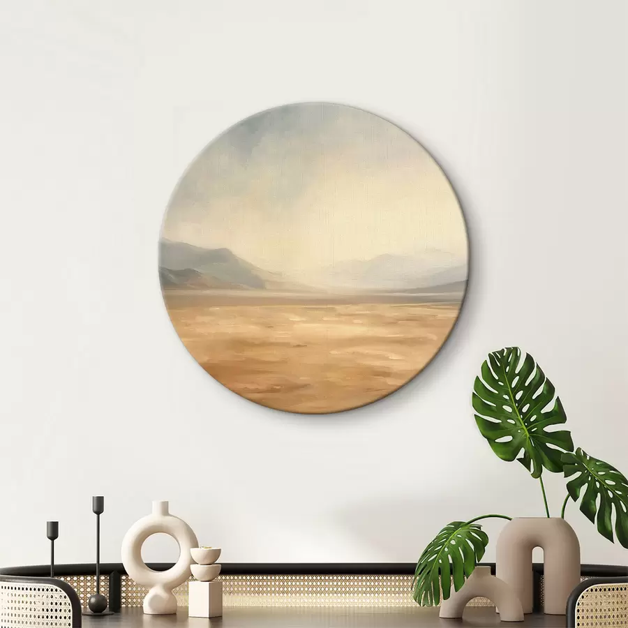  Schilderijen Woestijn met bergen op de achtergrond een rustig landschap r39835