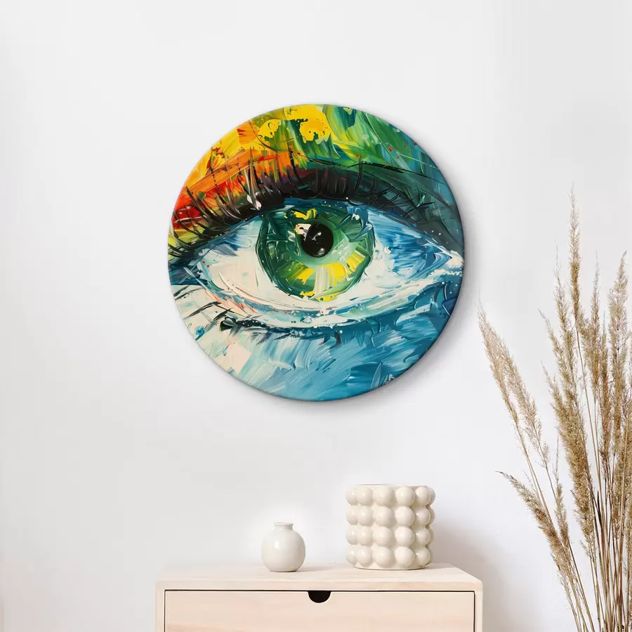  Peintures Regard lumineux, yeux verts r40365