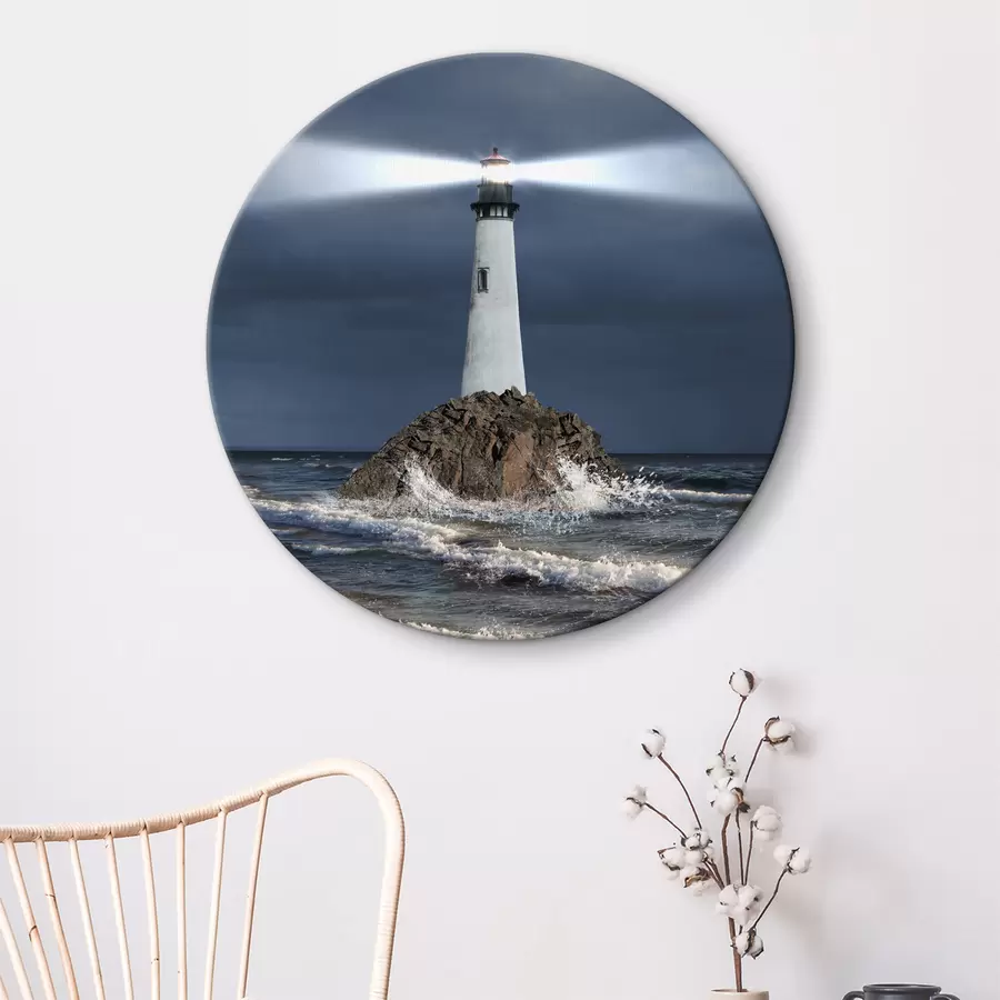  Schilderijen Water, vuurtoren en lucht r08187