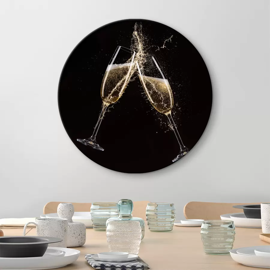  Schilderijen Champagne Spatten r37040