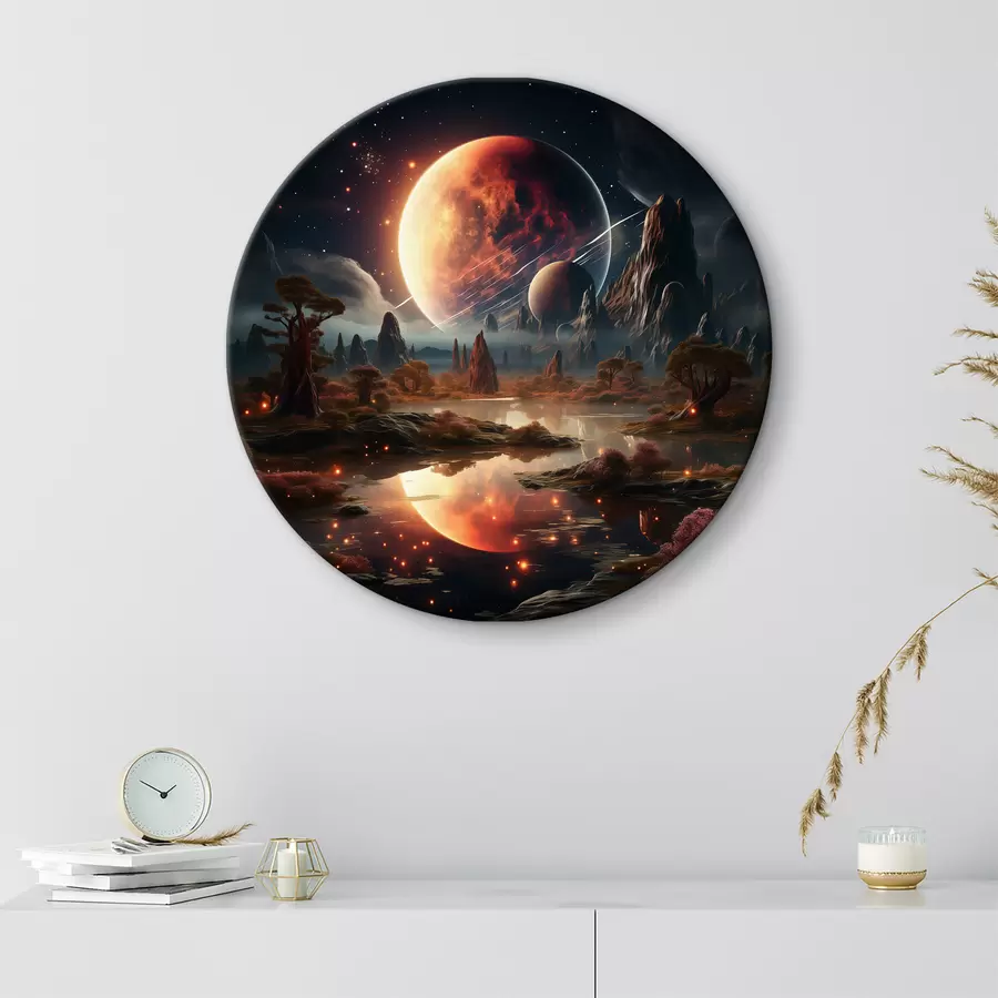 Papier peint photo La forêt dans l'espace r37392