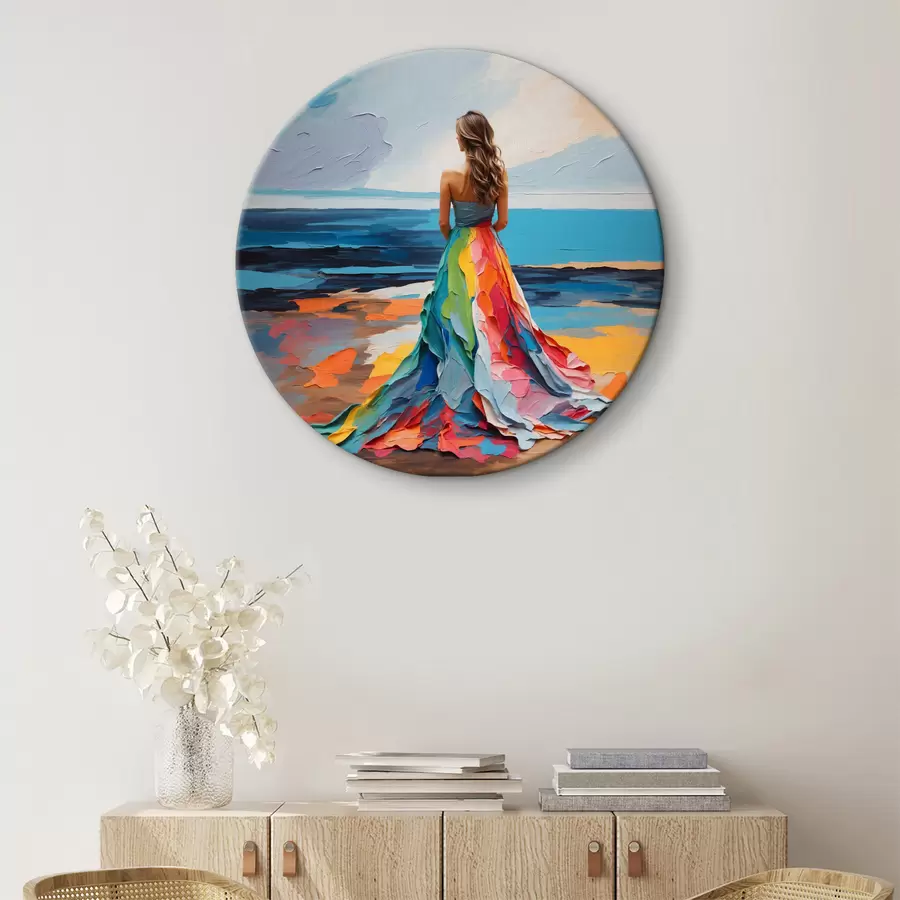  Peintures Femme au bord de la mer r38171