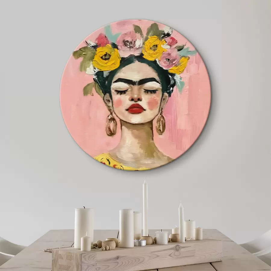  Peintures Texture imprimée Frida Kahlo r38292