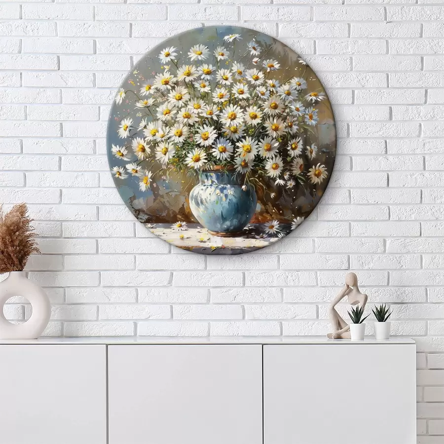  Peintures Vase avec marguerites sur la table r38707