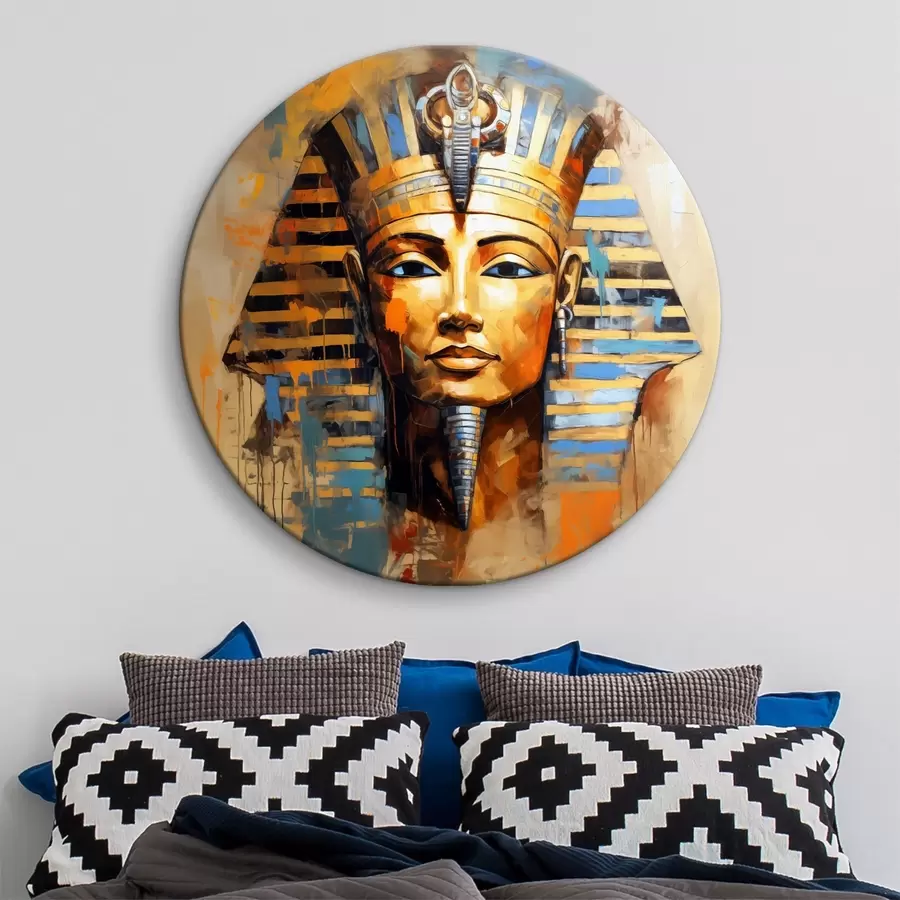  Schilderijen Portret van het Egyptische Farao-olieverfschilderij r39332