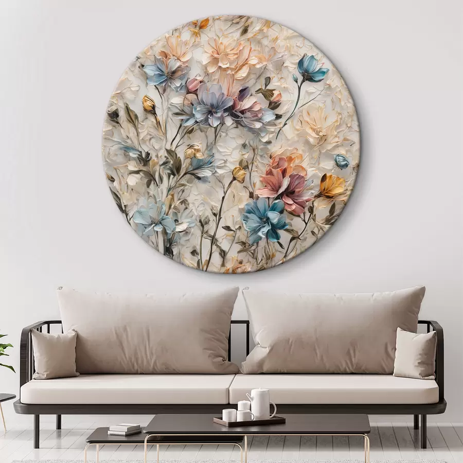  Peintures Fleurs et feuilles abstraites r39605