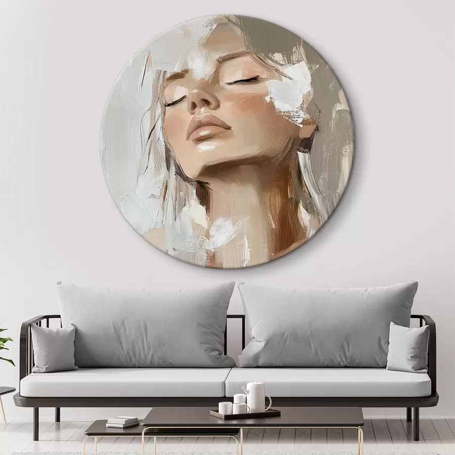  Peintures Fille, huile r39910