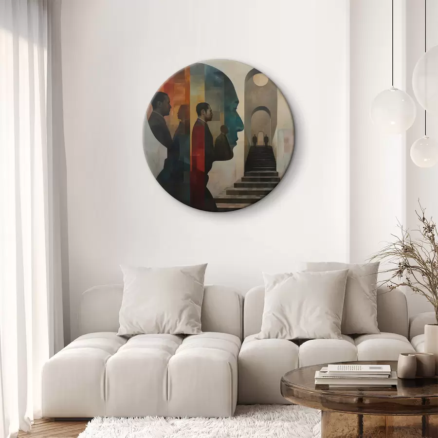  Schilderijen moderne kunstprofielen van mannen r40239